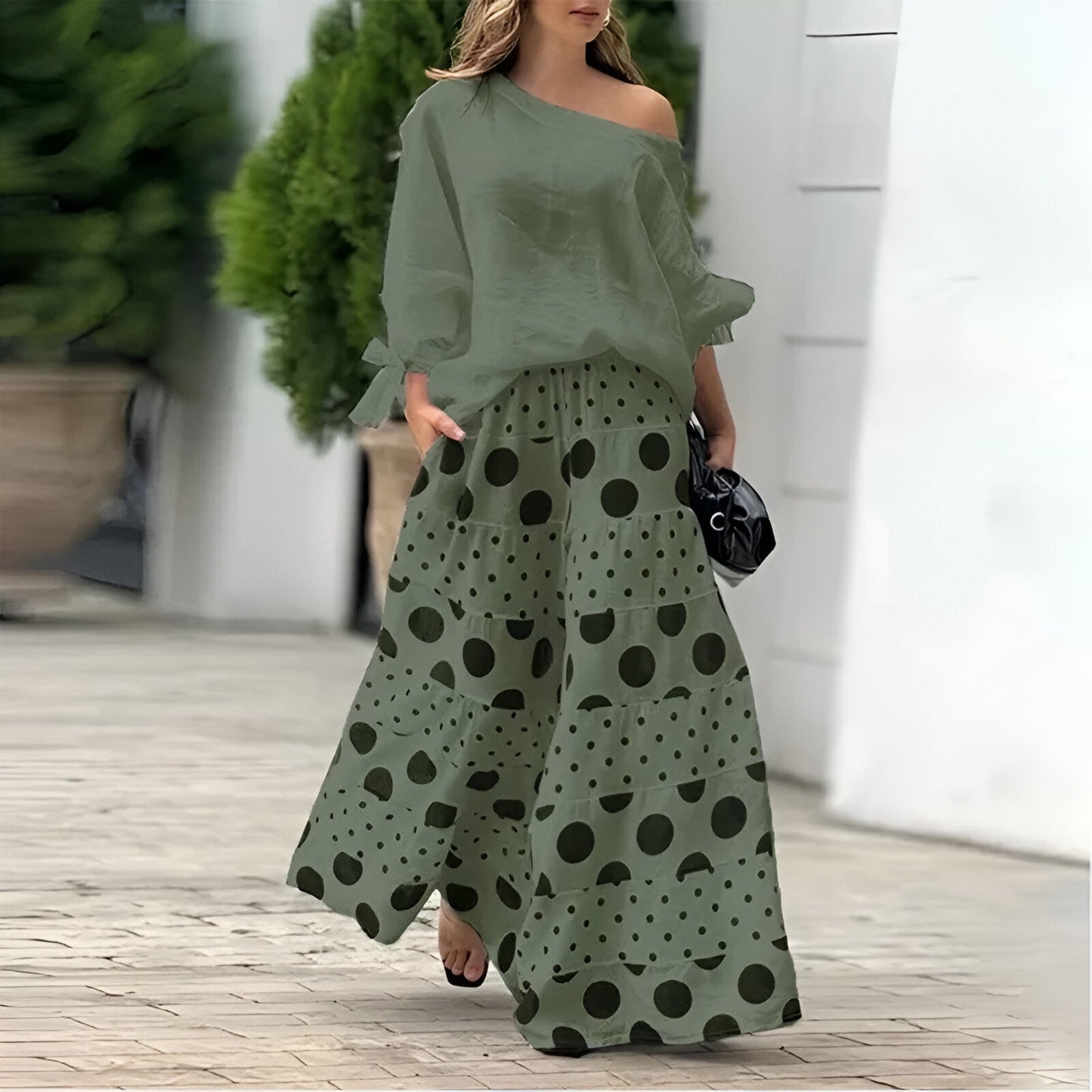 Liora™ | Elegancki Zestaw w Groszki